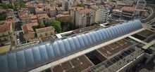 Accès sécurisé à la toiture verte de la gare de St-Roch - Montpellier, France