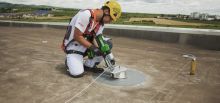 Securing access to Procter & Gamble's factory roofs - Schiau, Romania