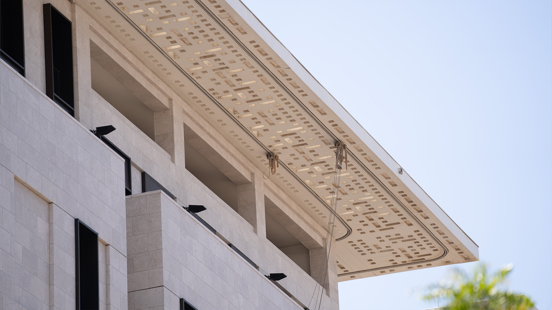 Hidden rail suspended works Heart of Doha Qatar