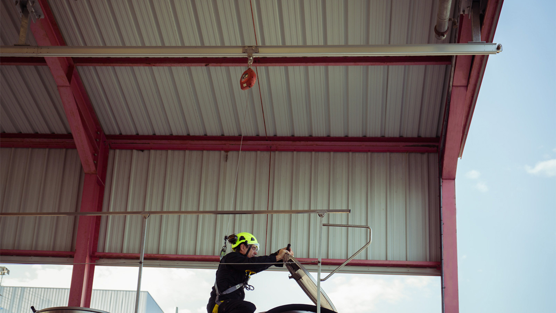 Loading trucks safely with rail safety systems