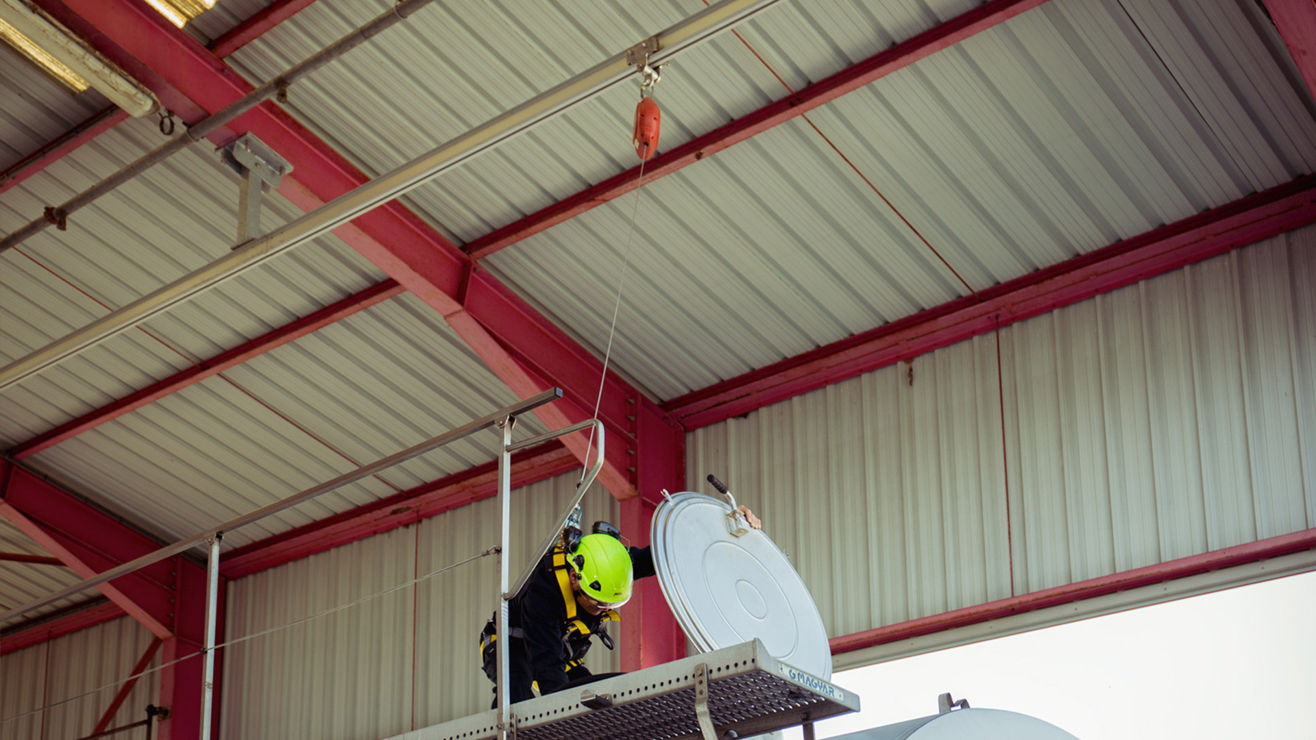 Securing truck loading works