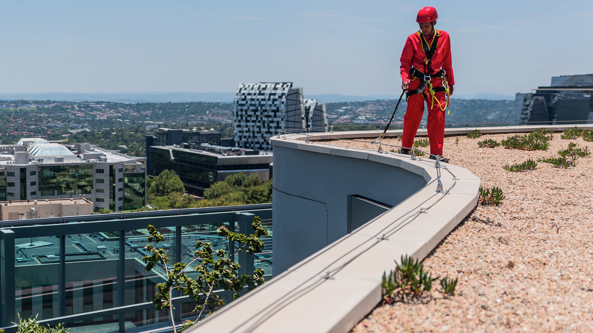 Securope-levenslijn op beton