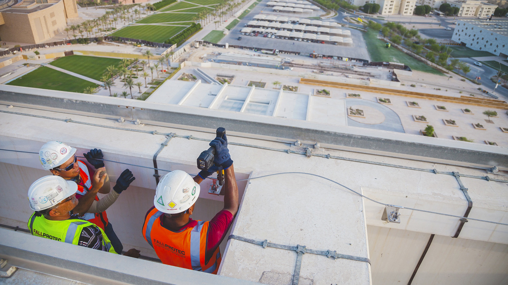 Levenslijn geïnstalleerd bij de Qatar Foundation