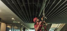 Monorotaia SafeAccess per lavori in discesa su corda in un centro commerciale - Sandton, Sudafrica