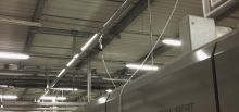SecuRail overhead para el mantenimiento de máquinas en la fábrica de Nestlé - Arches, Francia